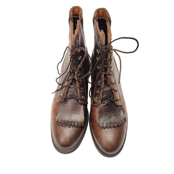 Ariat Boots Heritage Lacer II Women’s 7.5 B Brown Western Tassel 33505 - Picture 6 of 13